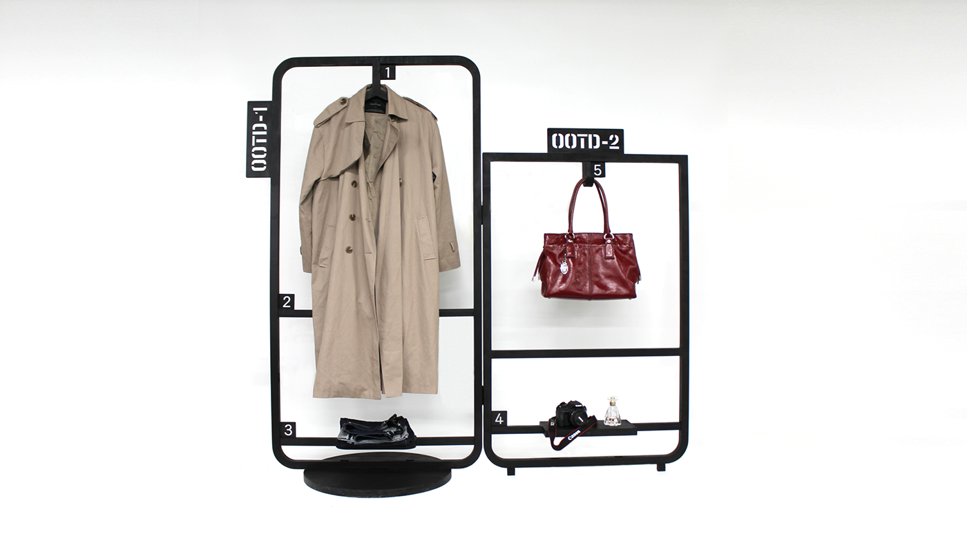 coat hanger，black，pla，Model，Jiwon Jang，OOTD，