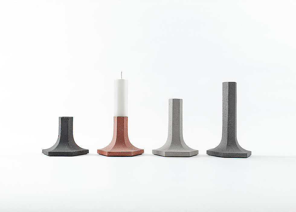 polygon，geometry，Minimalist，cement，Candlestick，Ornaments，Soft outfit，Home Furnishing，