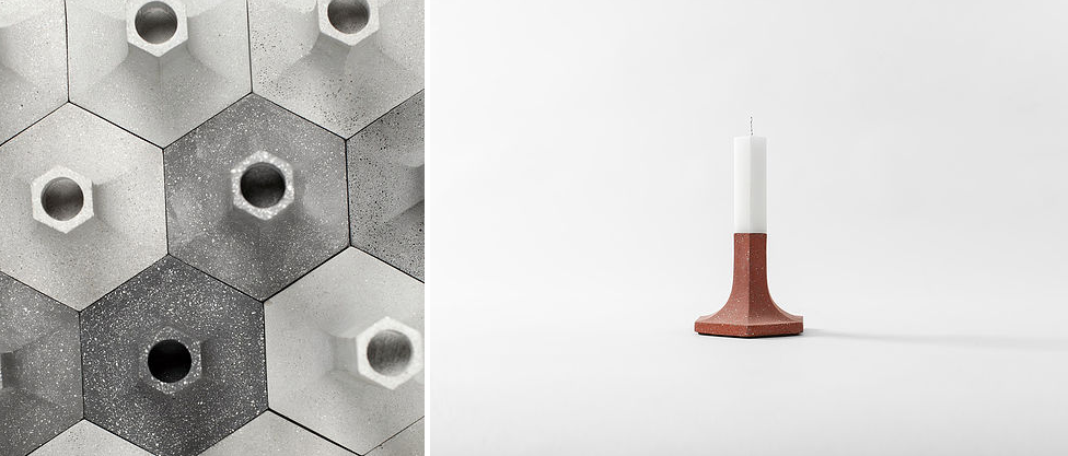 polygon，geometry，Minimalist，cement，Candlestick，Ornaments，Soft outfit，Home Furnishing，