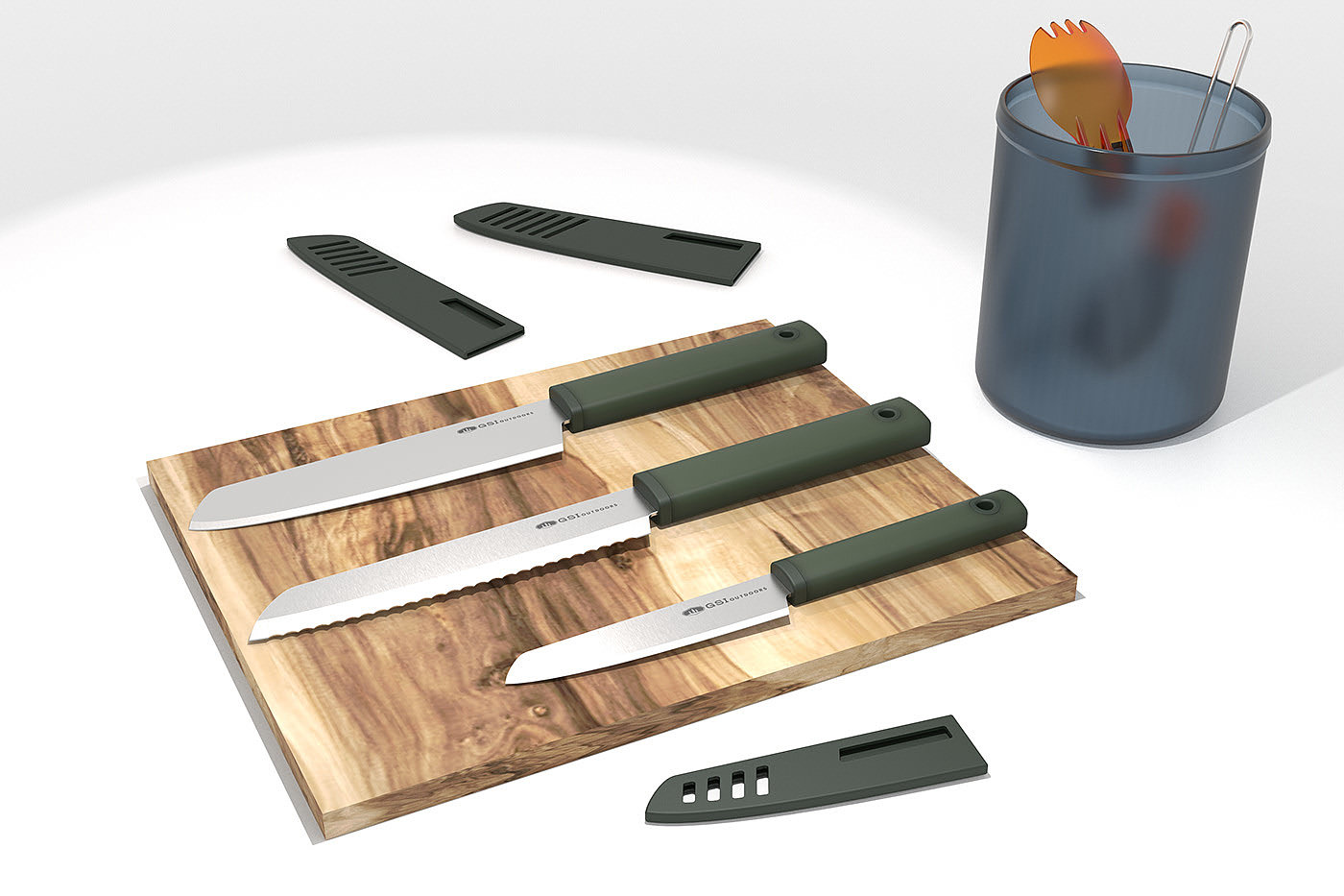outdoors，Santoku，GSI，Richard Motzkus，green，tool，kitchen knife，