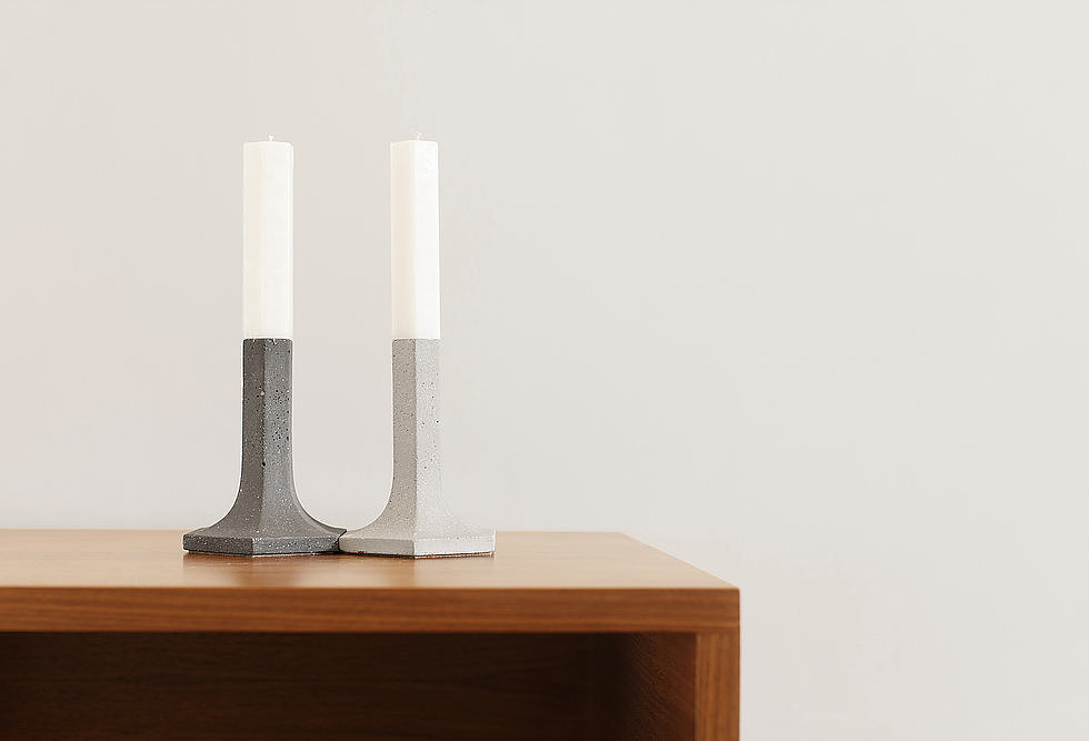 polygon，geometry，Minimalist，cement，Candlestick，Ornaments，Soft outfit，Home Furnishing，