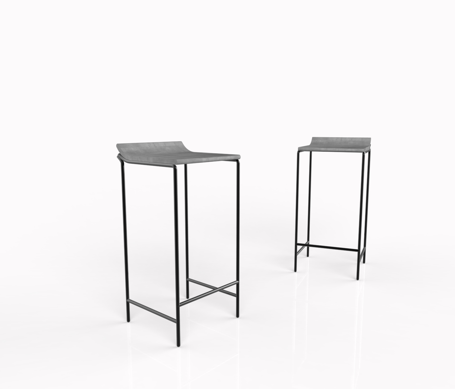 Concrete glass metal，Yeutz design，Emotional design，Concrete space matching facilities，original，