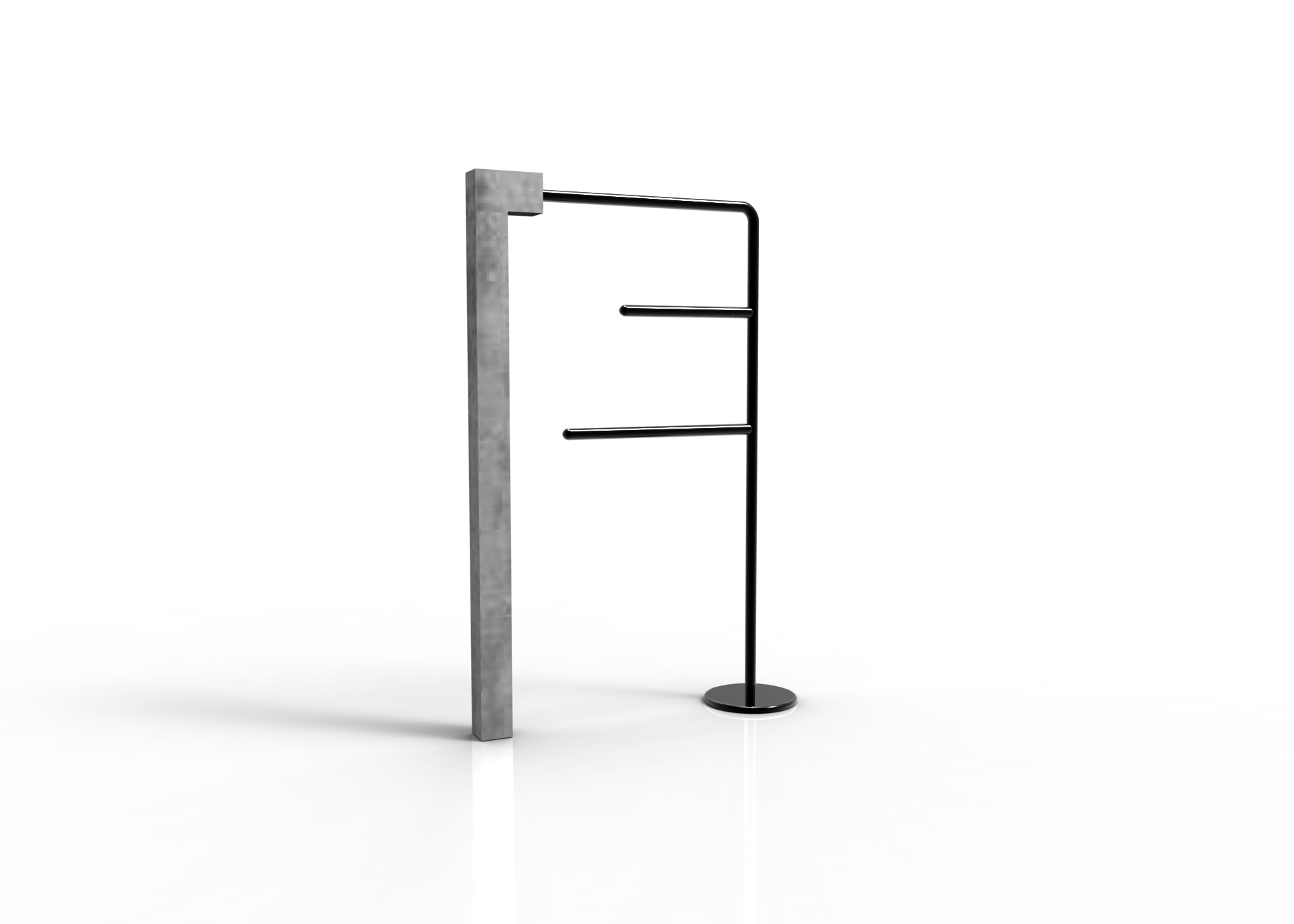 Concrete glass metal，Yeutz design，Emotional design，Concrete space matching facilities，original，