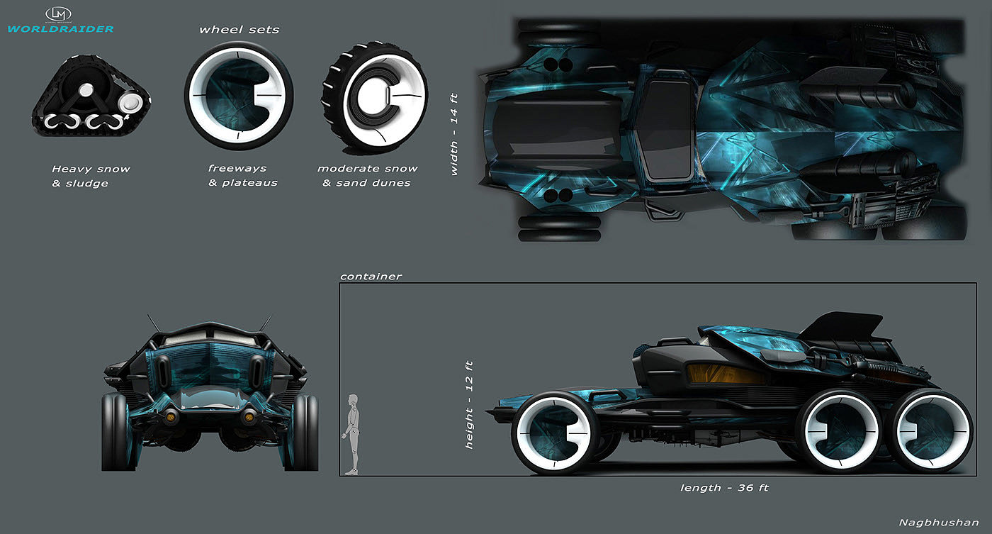 Terra Prix 2085，设计大赛，赛车，Nagabhushan Hegde，