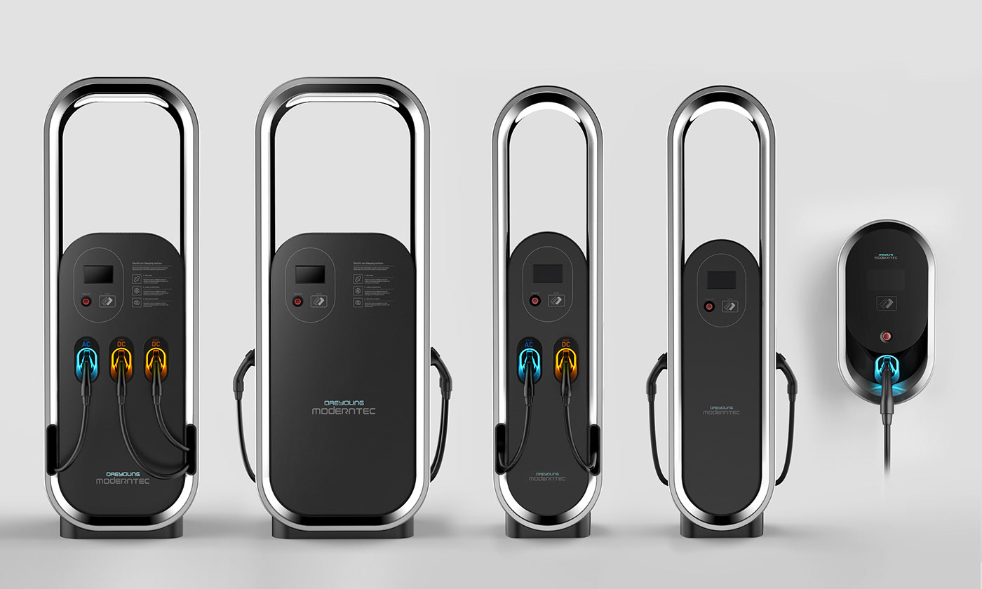 Electric vehicle，the republic of korea，Citrus design，black，Charger，EV Charger，