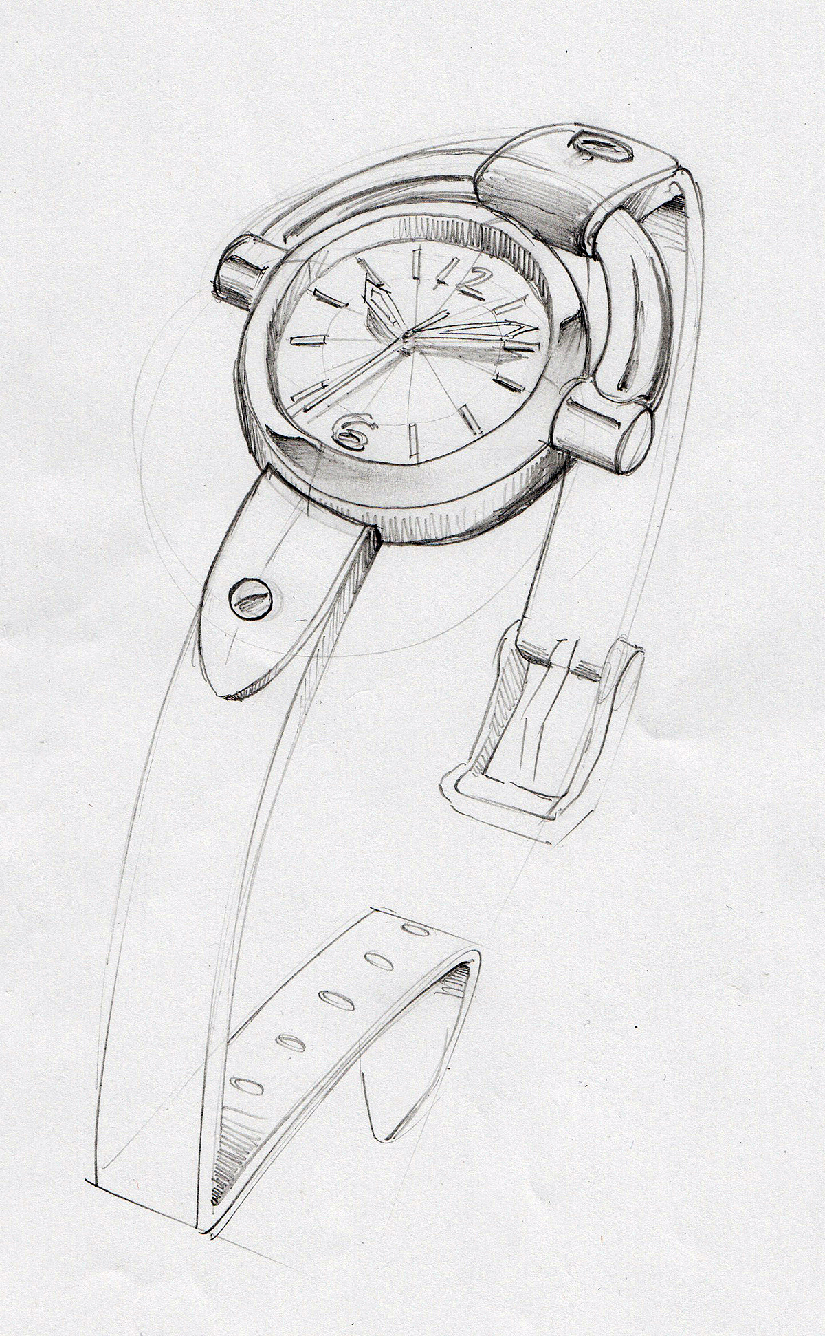 time，Wrist watch，Wristwatch，Kaspar Heinrici，fossil，sketch，Georgia，