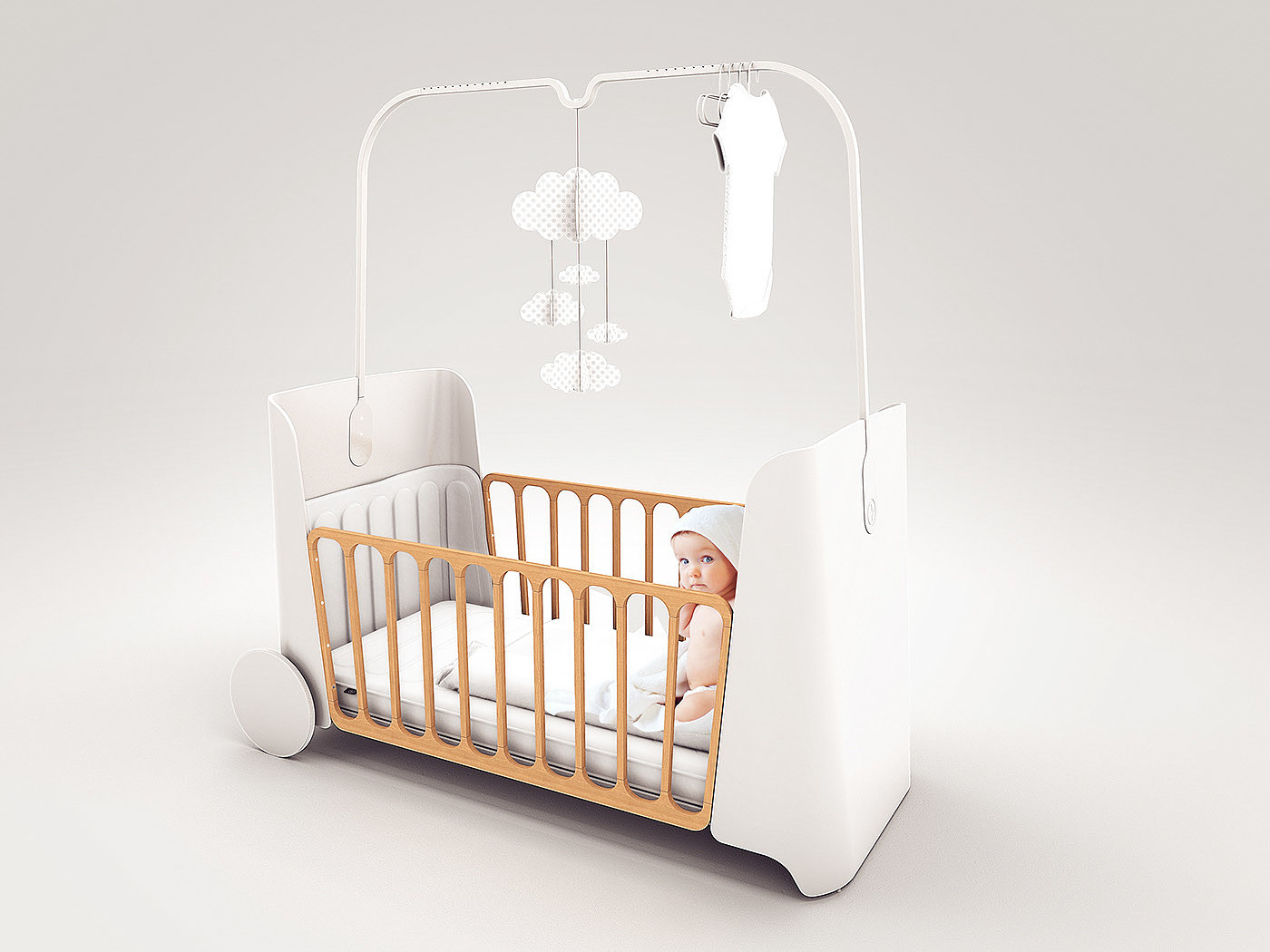 baby carriage，white，MAD.COM，GASTON，D'HOKER Julien，