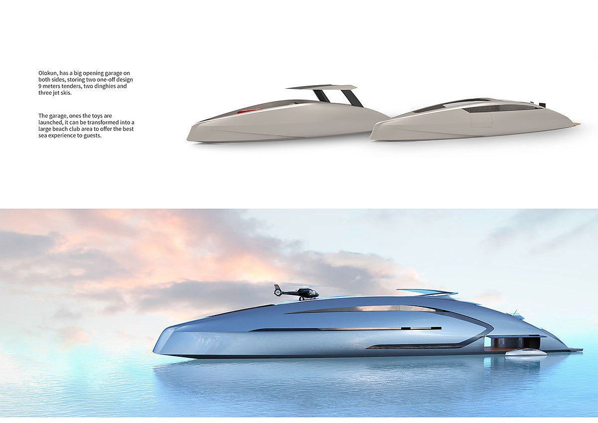 conceptual design，Yacht Design ，Olokun 80M，