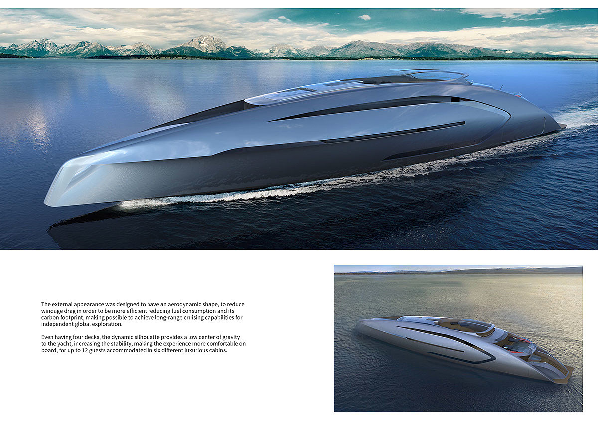 conceptual design，Yacht Design ，Olokun 80M，