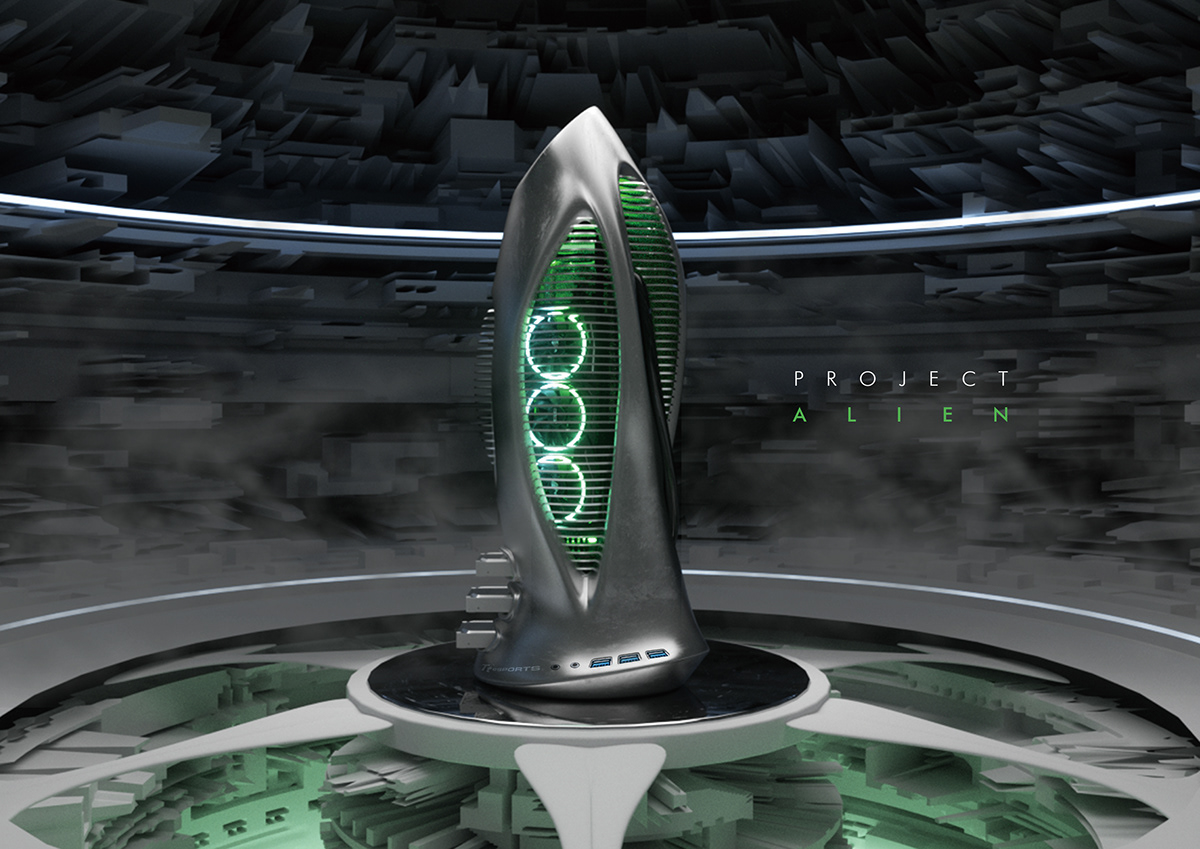 Computer host，conceptual design，Alien，