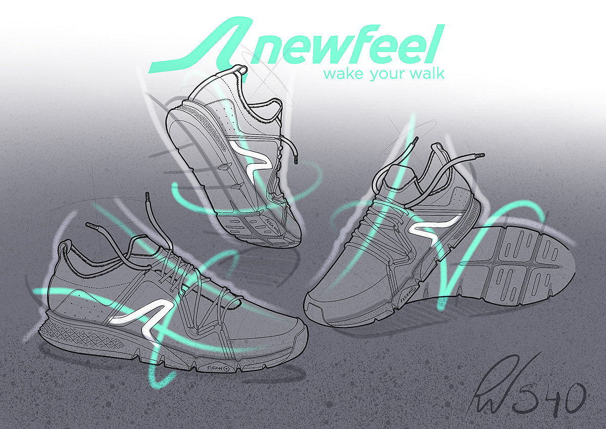 时尚，运动鞋，newfeel PW540，