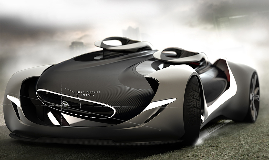 Super run，Sports car，Concept Car，Sense of future design，