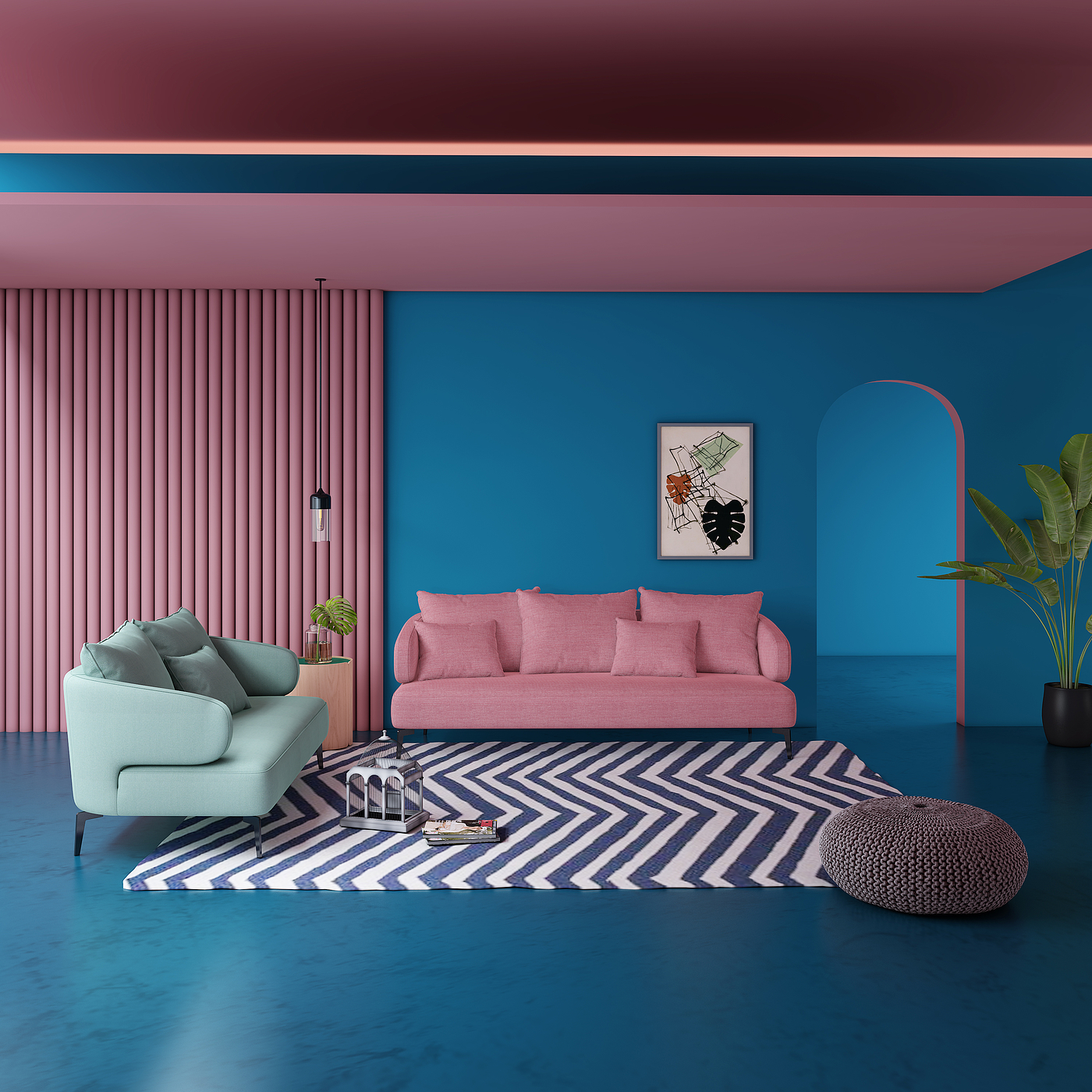 sofa，furniture，Fabric sofa，Ins，Ins wind，trend，color，colourful，