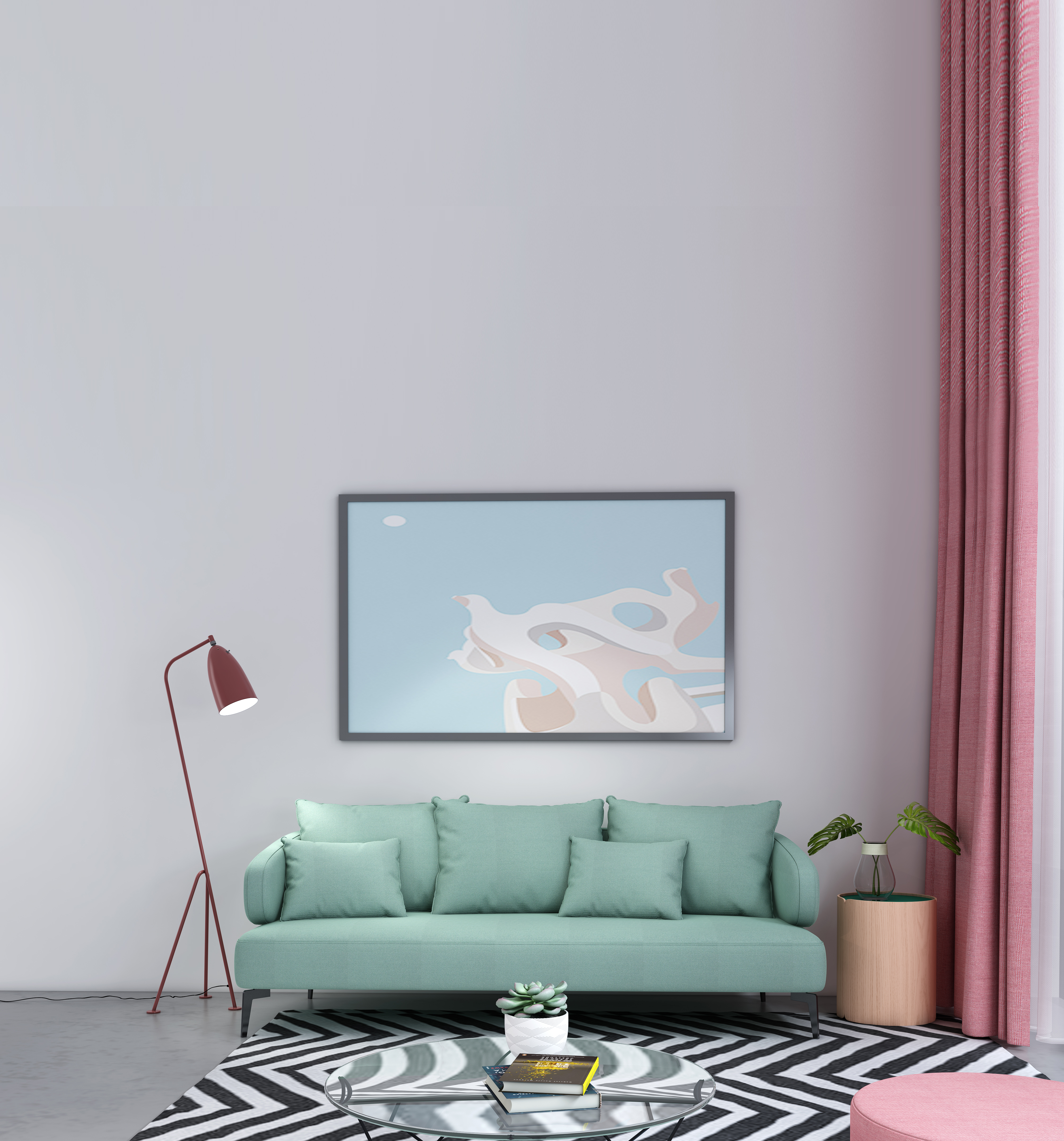 sofa，furniture，Fabric sofa，Ins，Ins wind，trend，color，colourful，