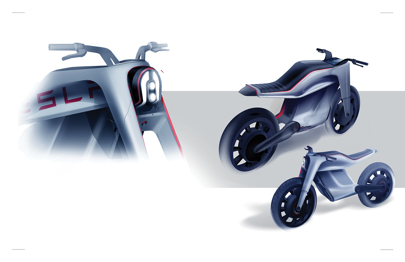 Model M，tesla，Electric，motorcycle，Ryan Ebbers，