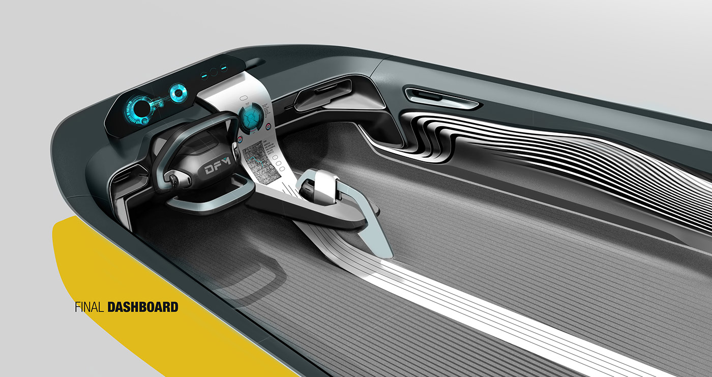 SUV Interior，automobile，Hand drawn，Automatic design，industrial design，graphic design ，