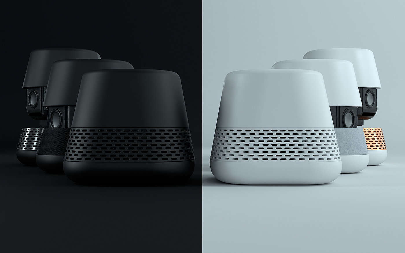 modeling，Google Home，Smart home，Render，Digital art，