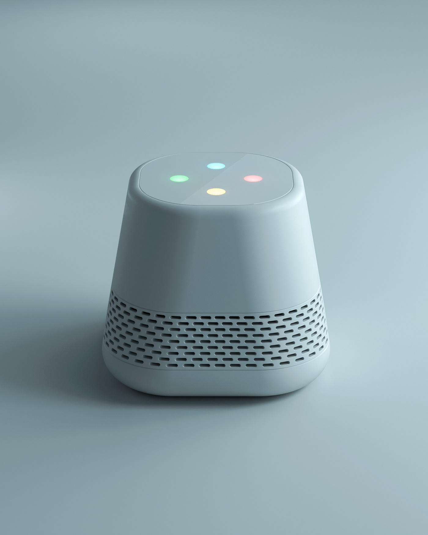 modeling，Google Home，Smart home，Render，Digital art，