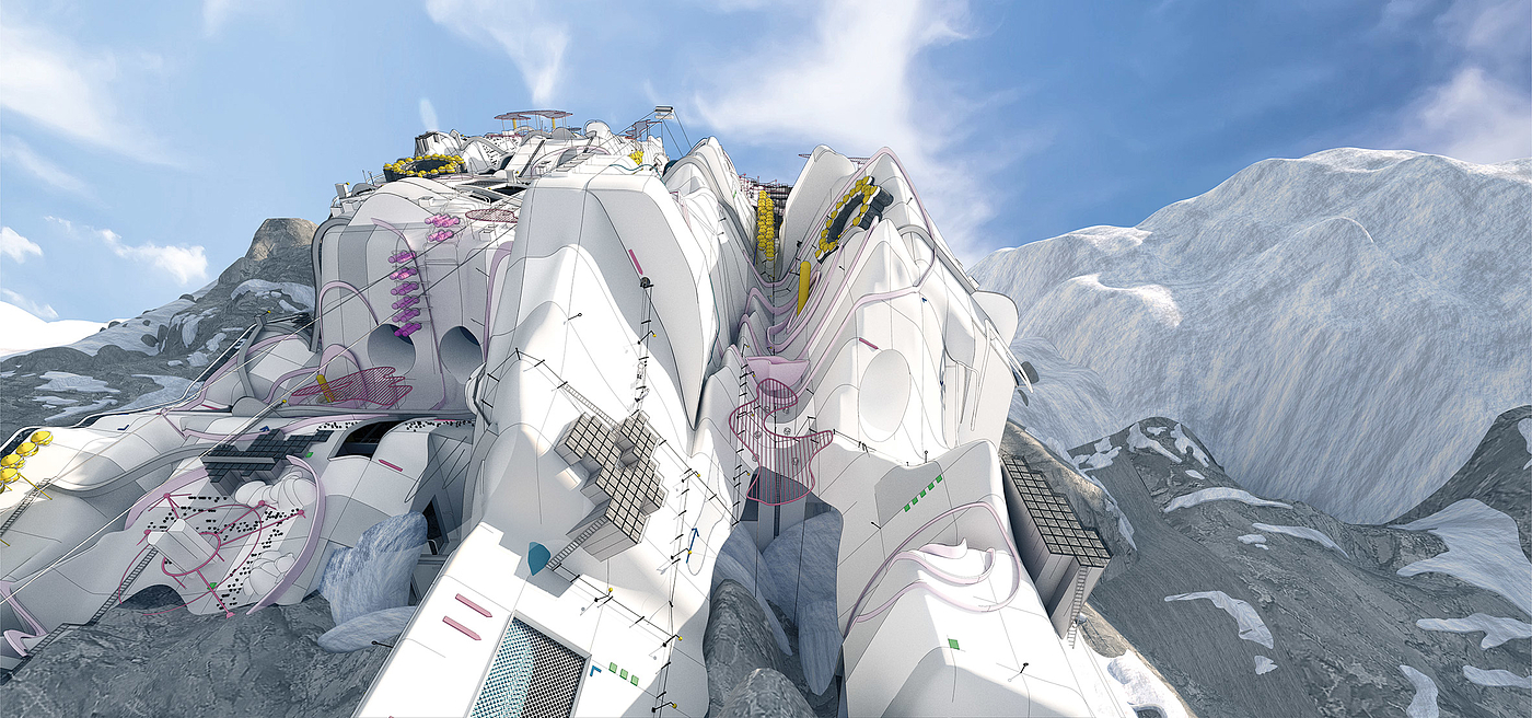 Architecture，space flight environment，Training facilities，Manipulating Mont Blanc，Mars，