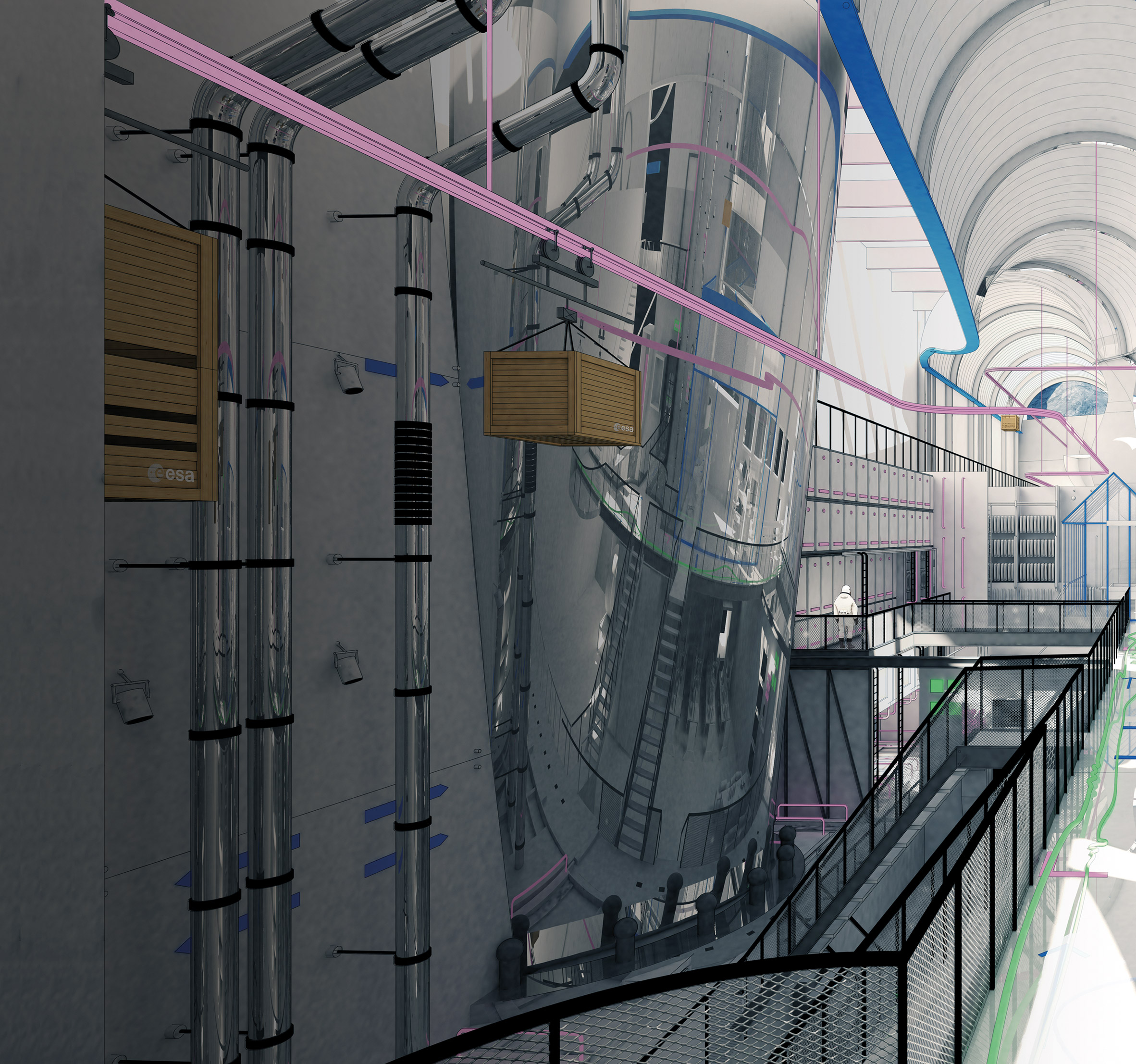 Architecture，space flight environment，Training facilities，Manipulating Mont Blanc，Mars，