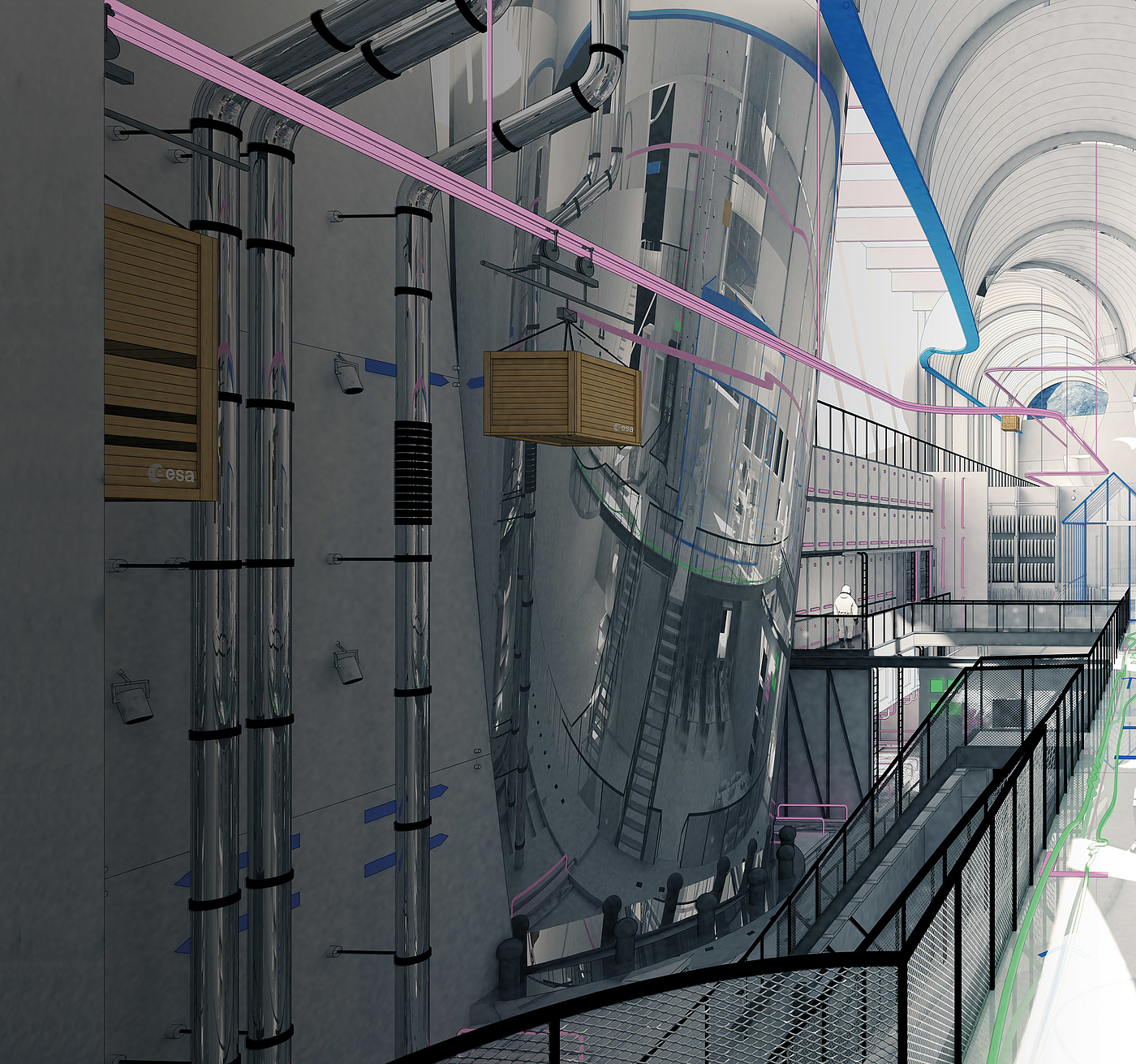 Architecture，space flight environment，Training facilities，Manipulating Mont Blanc，Mars，