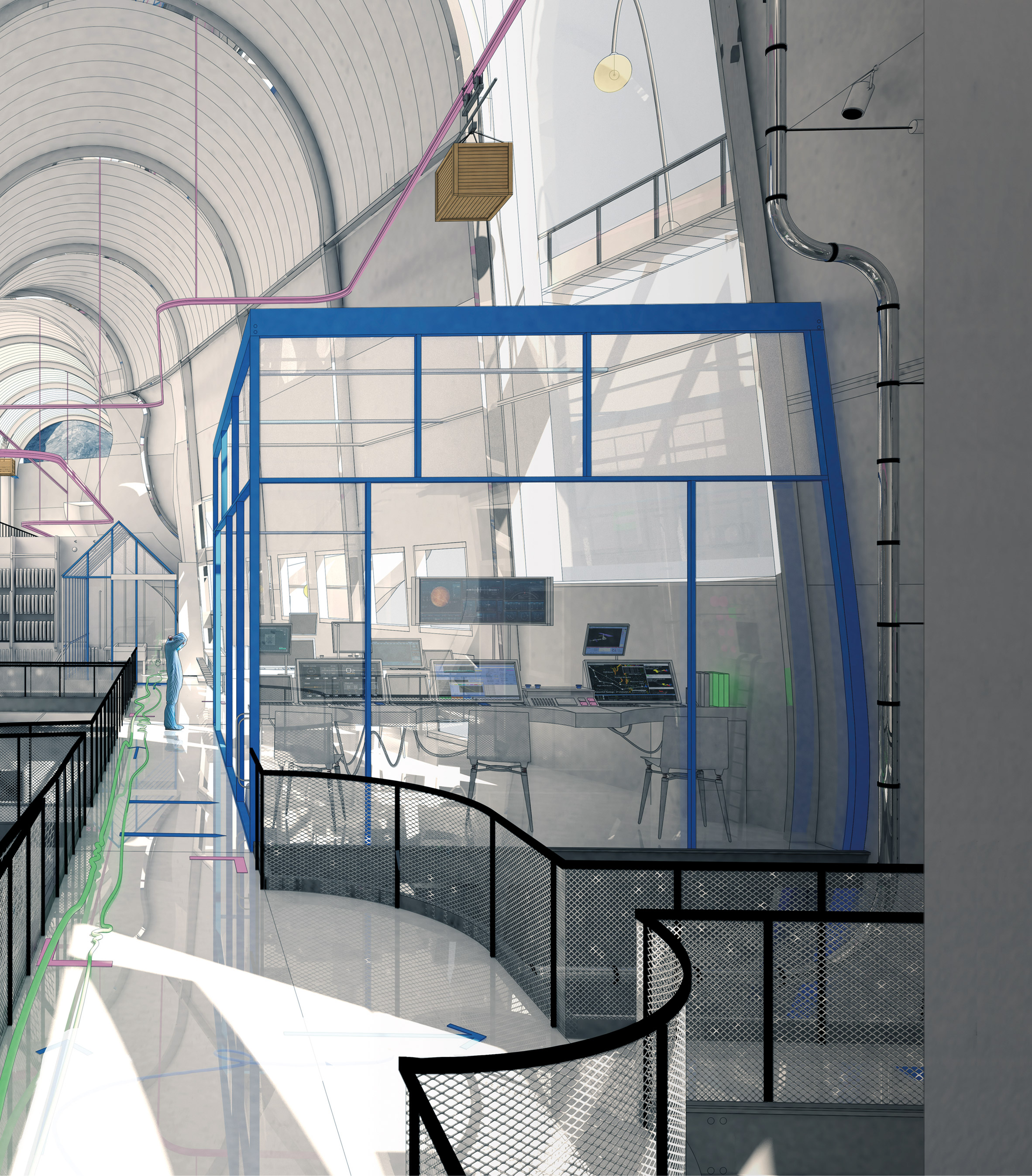 Architecture，space flight environment，Training facilities，Manipulating Mont Blanc，Mars，