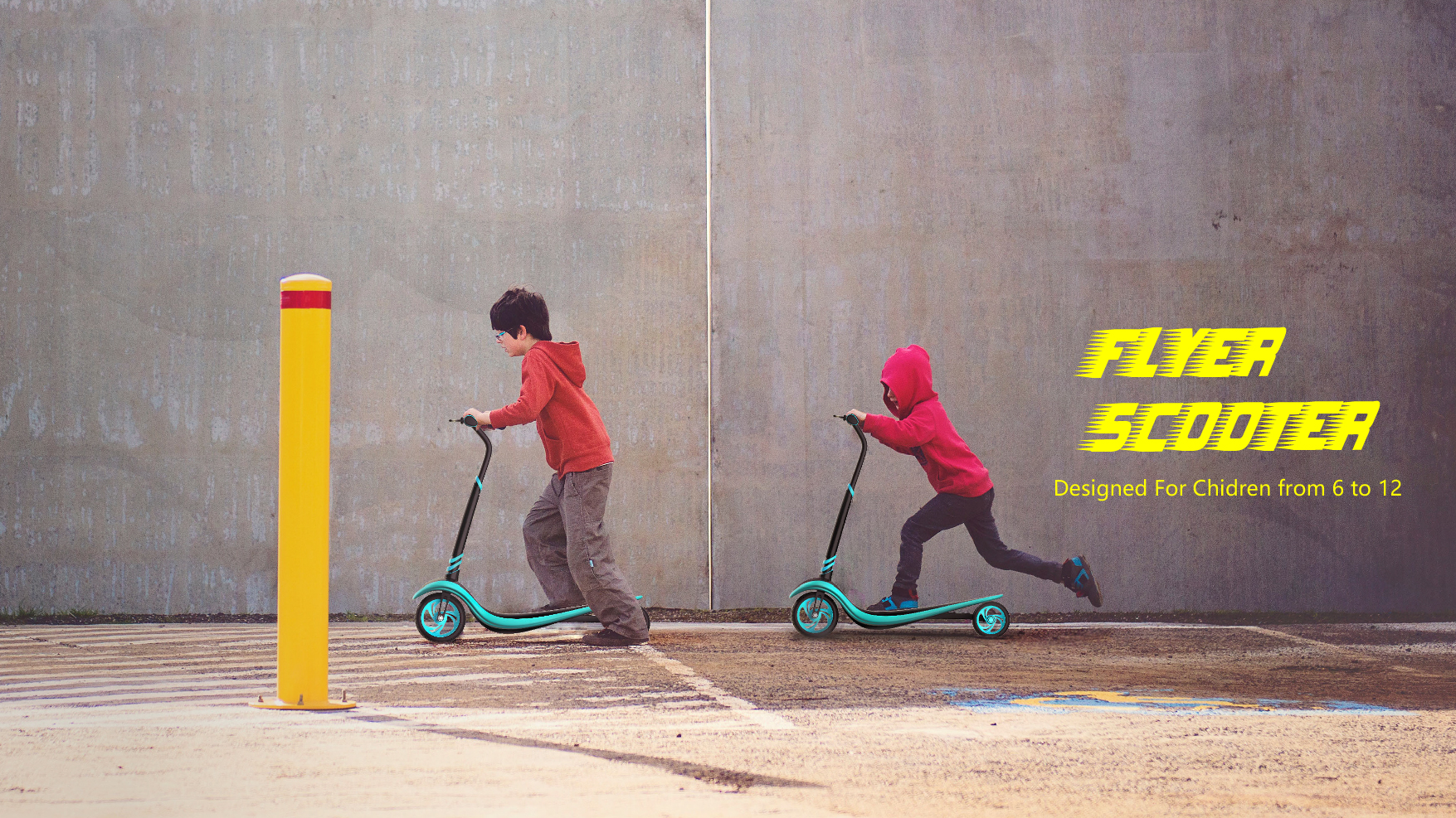 Children's scooters，Innovative design，