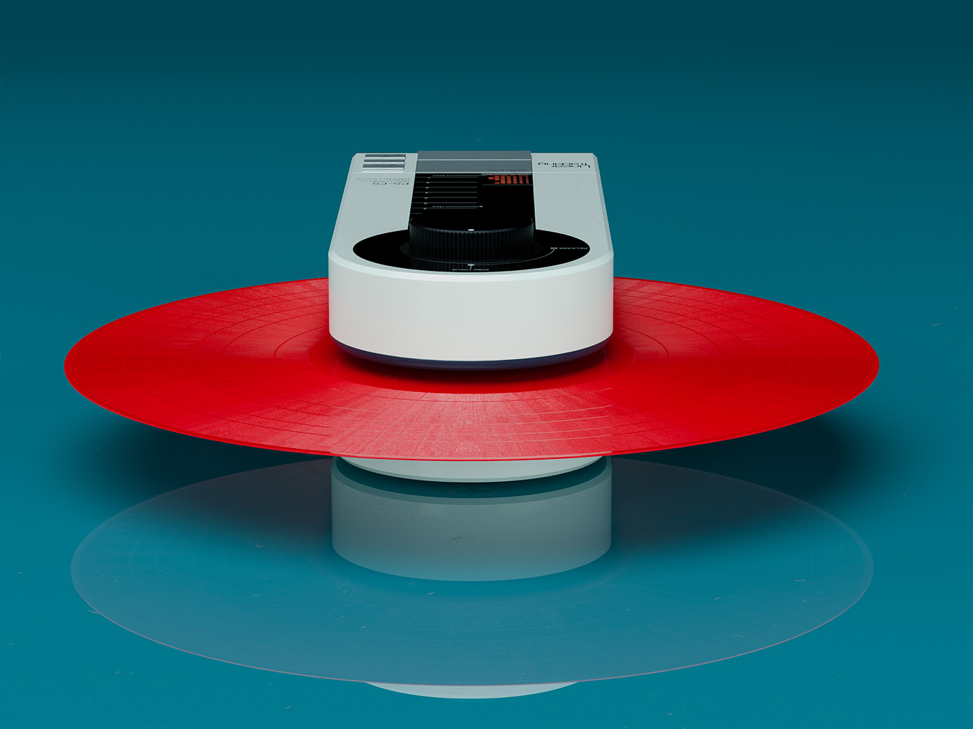 Vinyl record player，Render，modeling，sony，