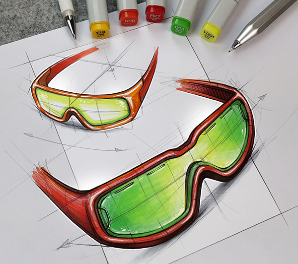 Hand drawn，industrial design，sketch，