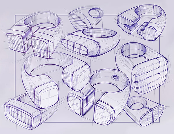 Hand drawn，industrial design，sketch，