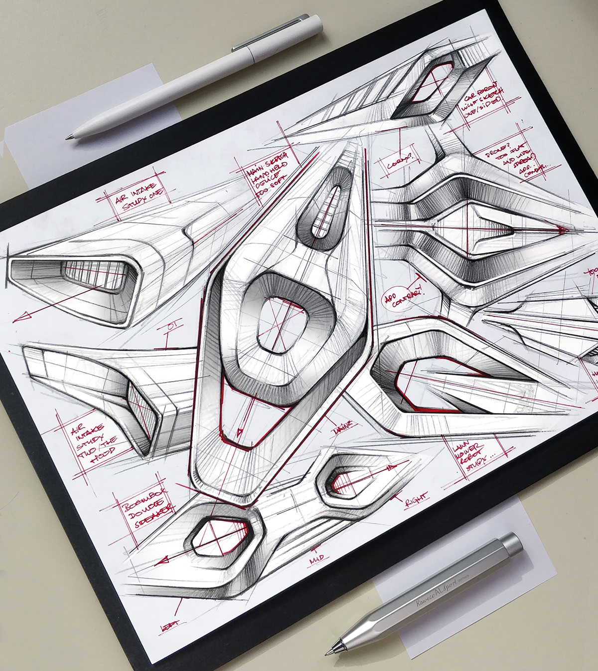 Hand drawn，industrial design，sketch，
