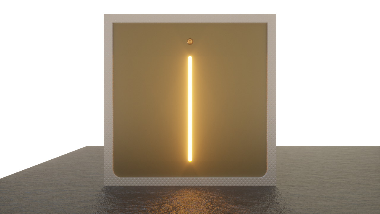 Square brick wall lamp design，