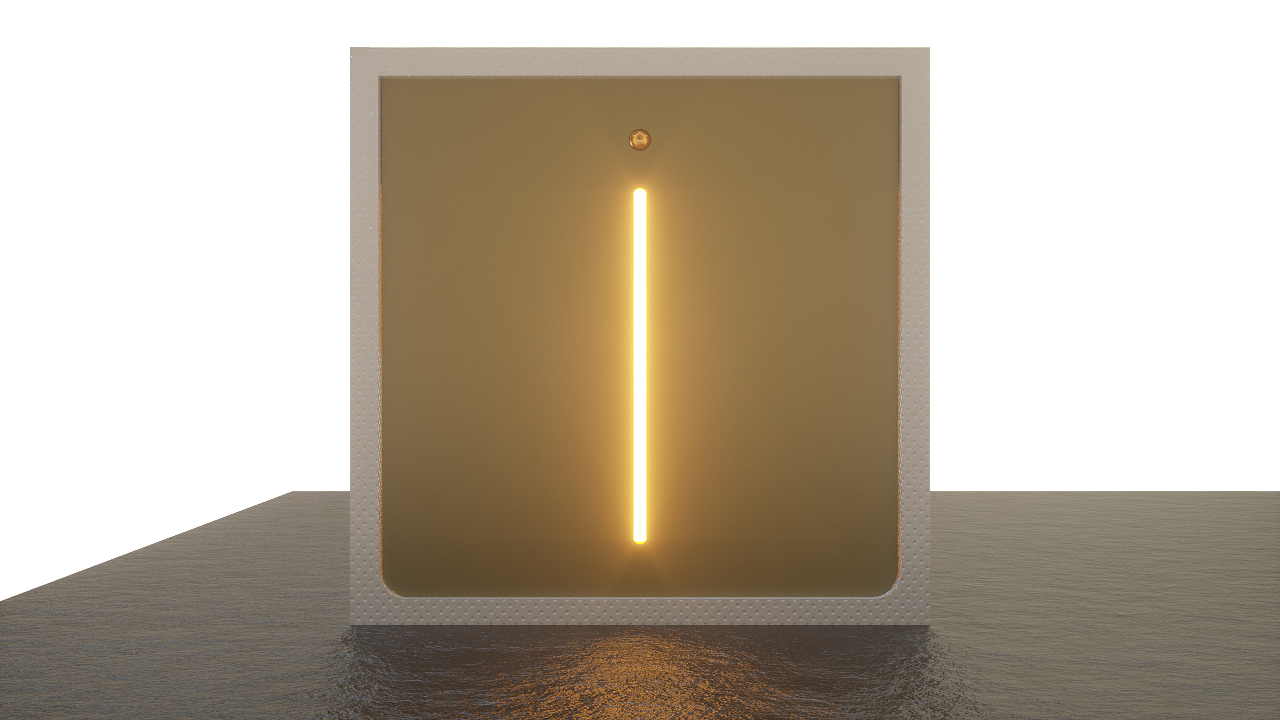 Square brick wall lamp design，