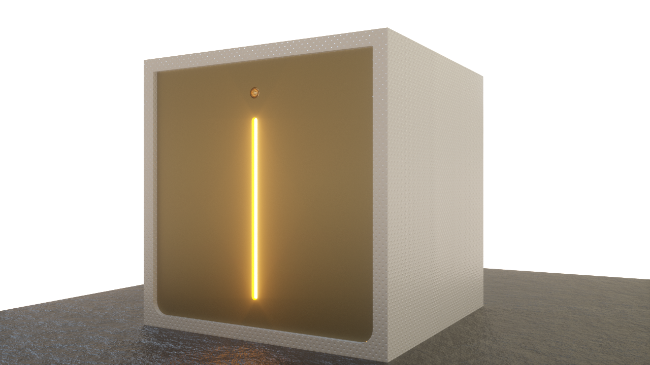 Square brick wall lamp design，