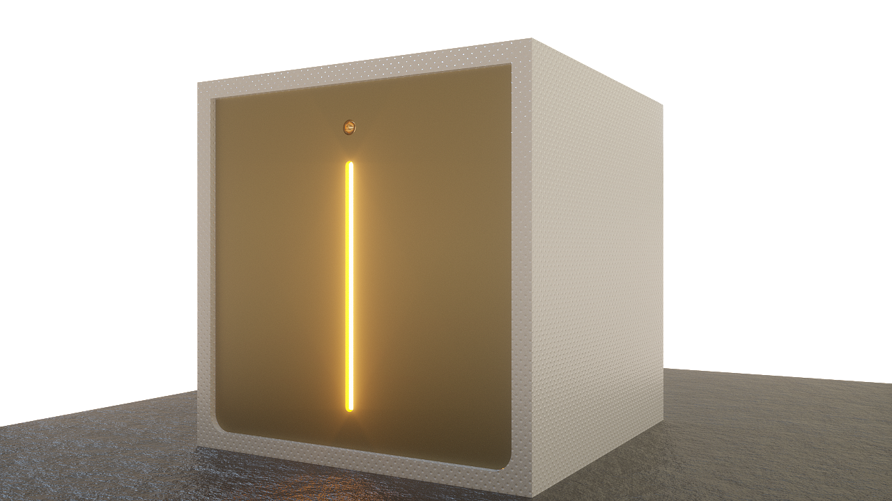 Square brick wall lamp design，