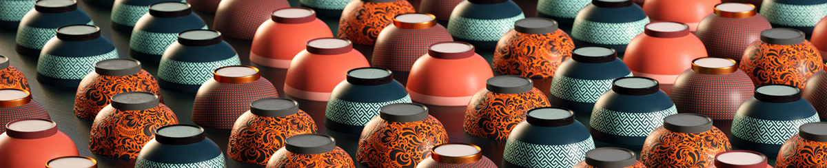 3dmax，Creative design，Bowls，