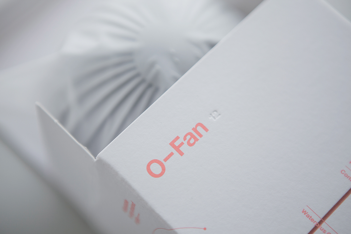 O-Fan，small electric fan，Plastic，