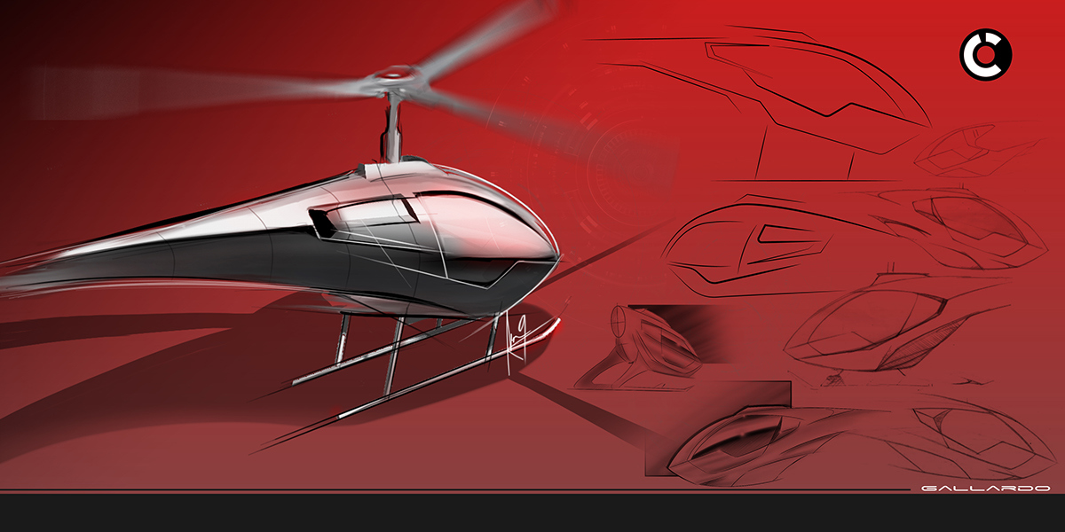 Automatic design，Light helicopter，product design，industrial design，