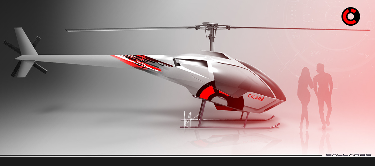 Automatic design，Light helicopter，product design，industrial design，