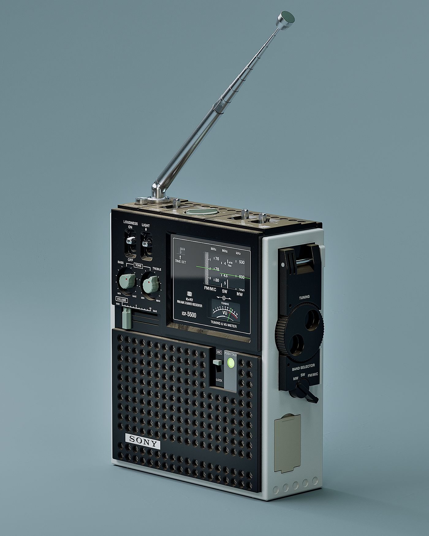 industrial design，Sony，3d，Render detail，