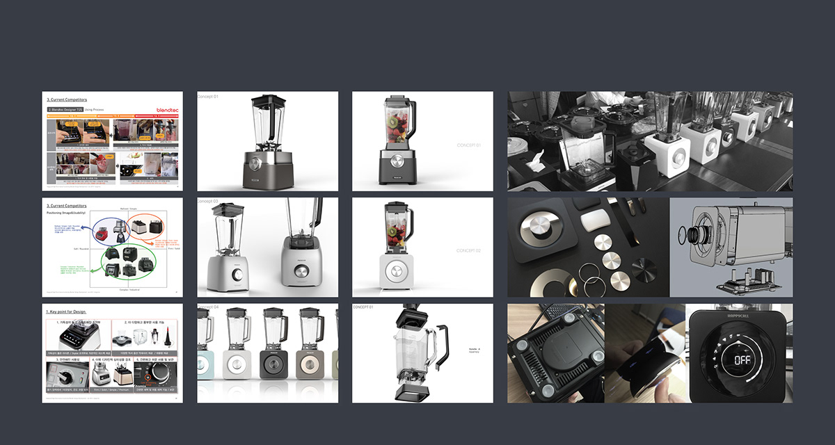 black，Happycall，High performance mixer，