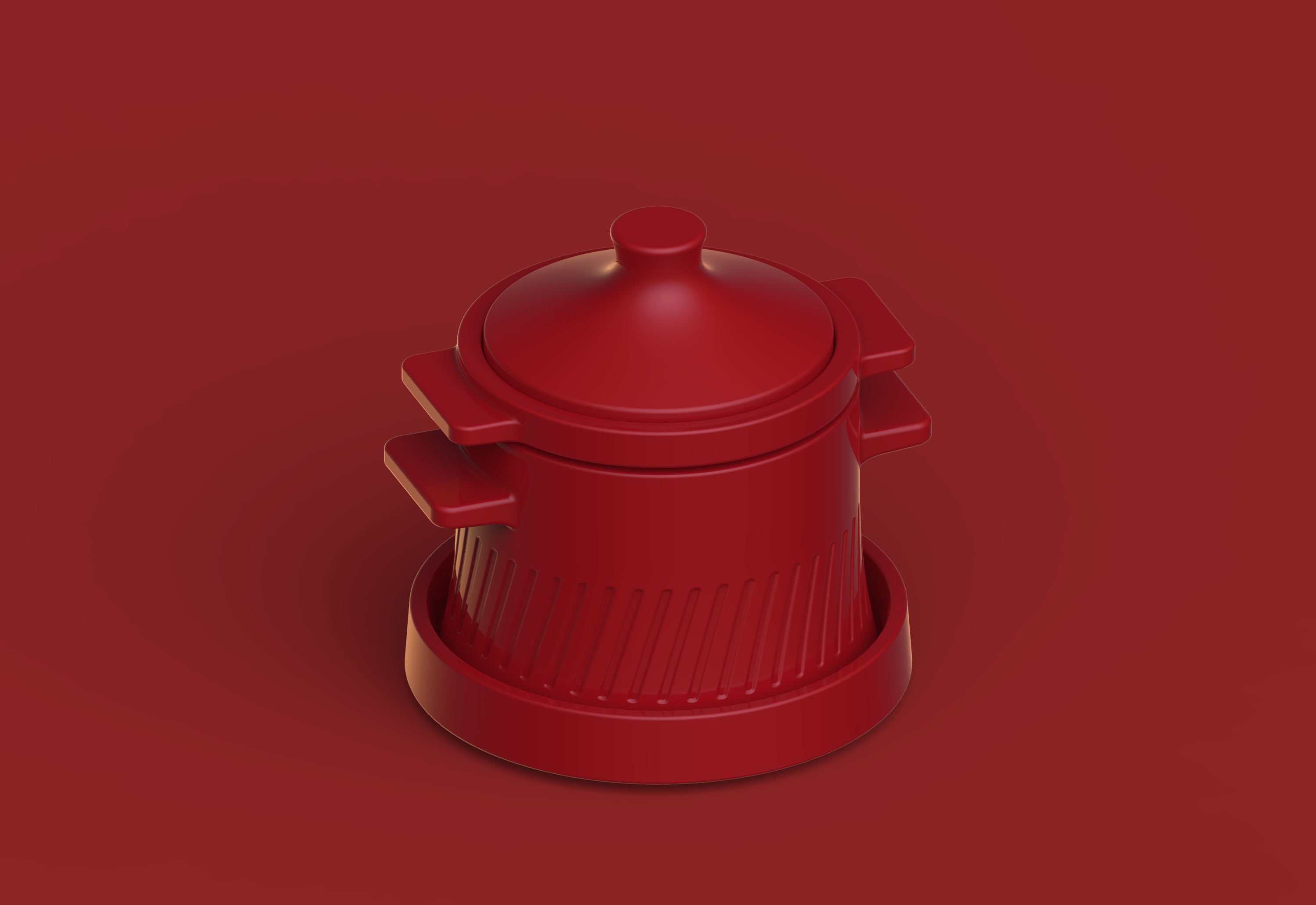 Shaped ring stewing pot，