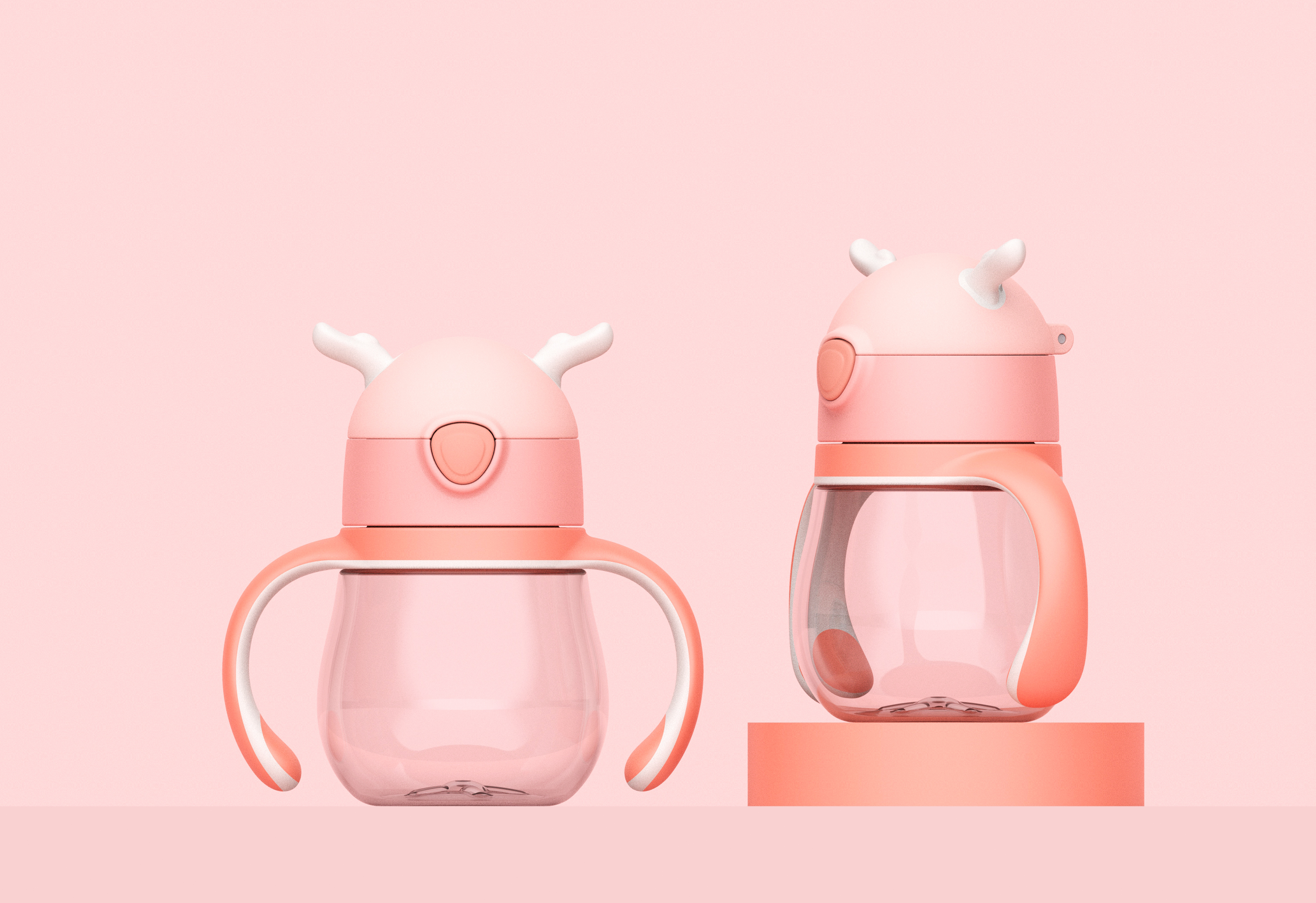 Children's plastic water cup，