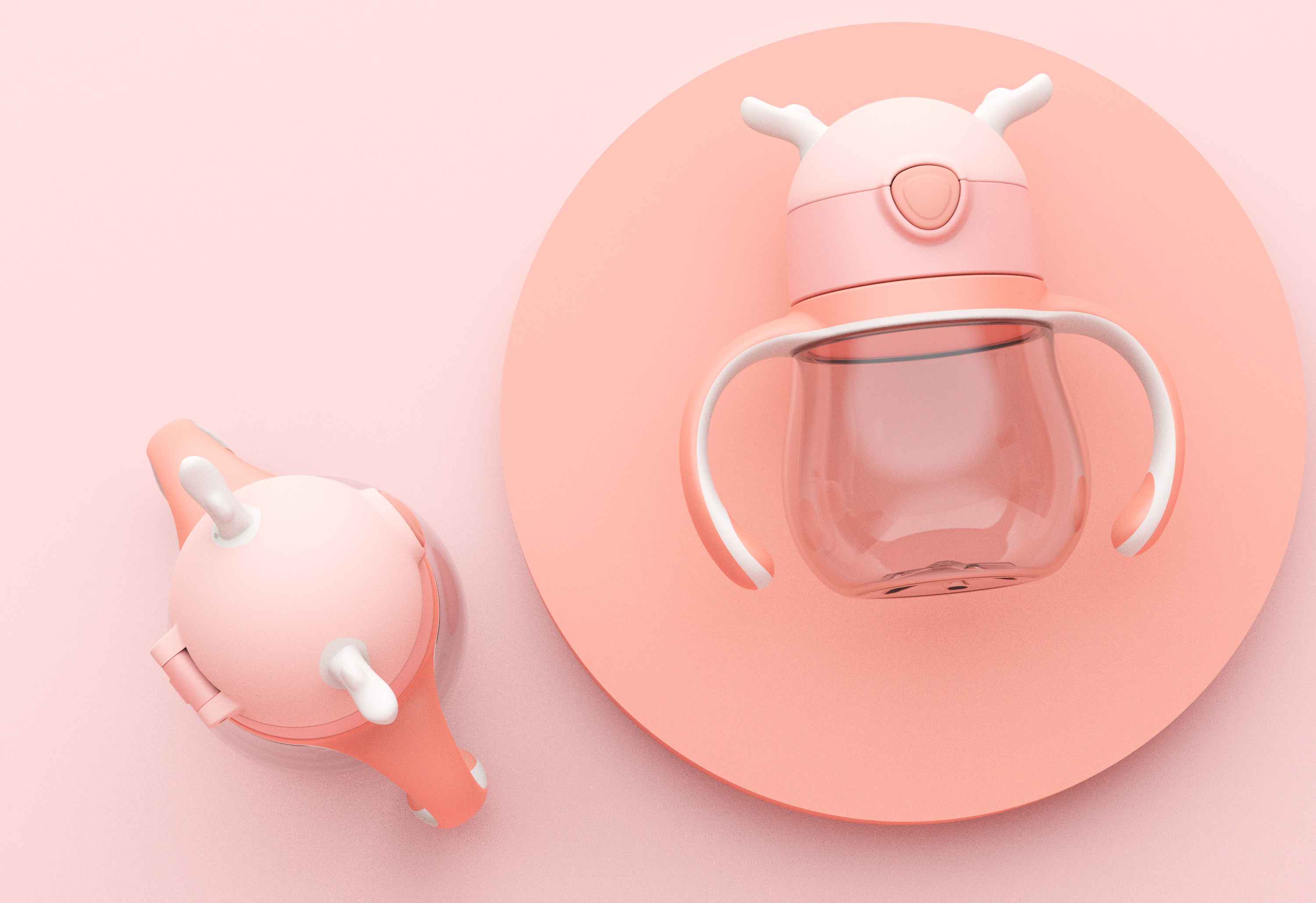 Children's plastic water cup，