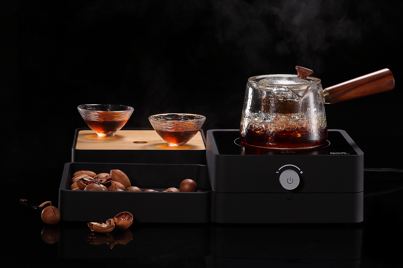 Integrated design，tea tray，Portable tea stove，Into a tea，Tea design，Tea life，Light tea stove，