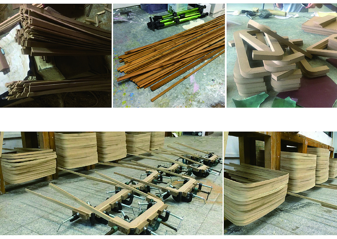 Bookshelf design，Material integration，Bamboo，Modular design，furniture design ，