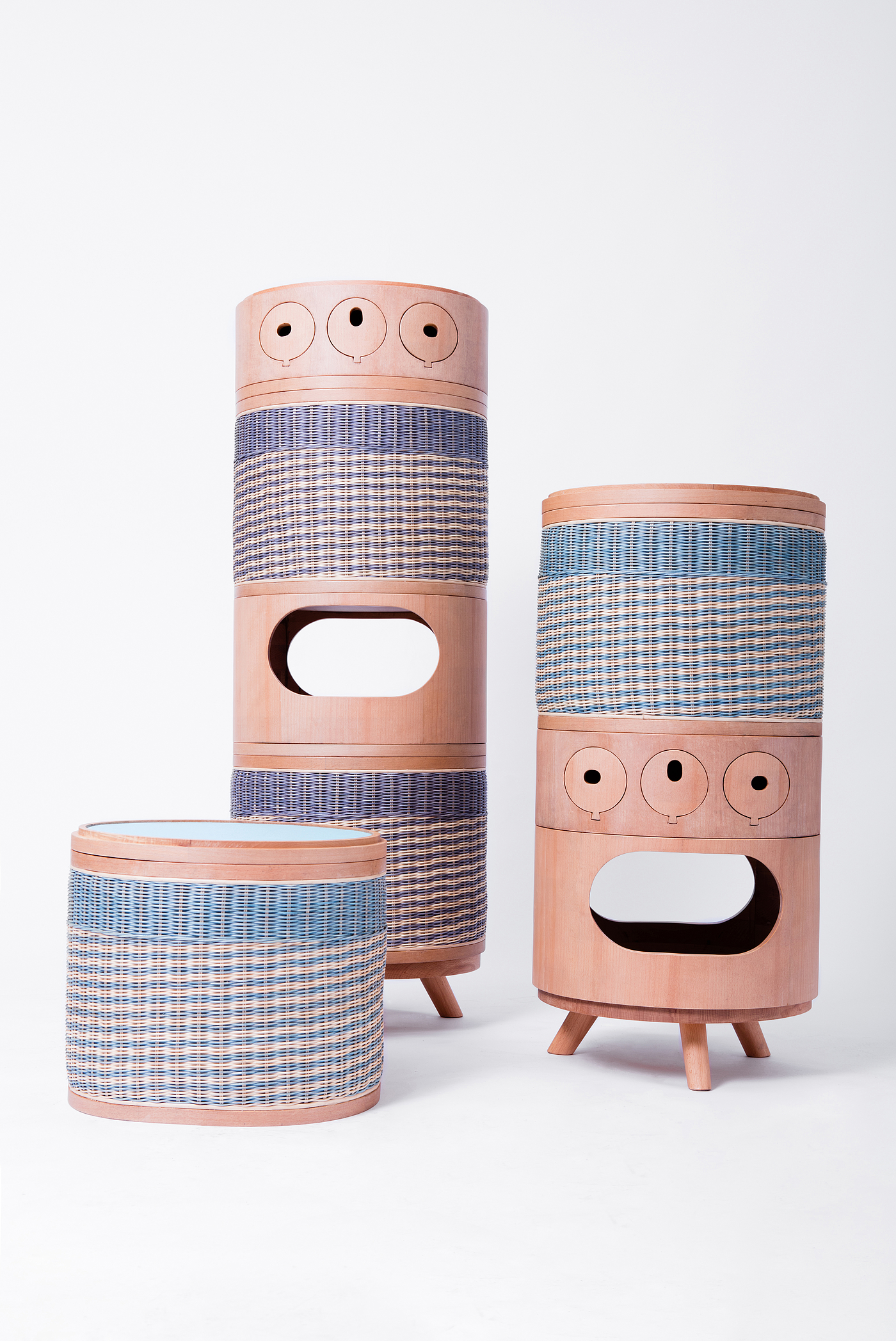 Multifunctional furniture，Modular design，Interesting design，furniture design ，Rattan design，Children's interest，