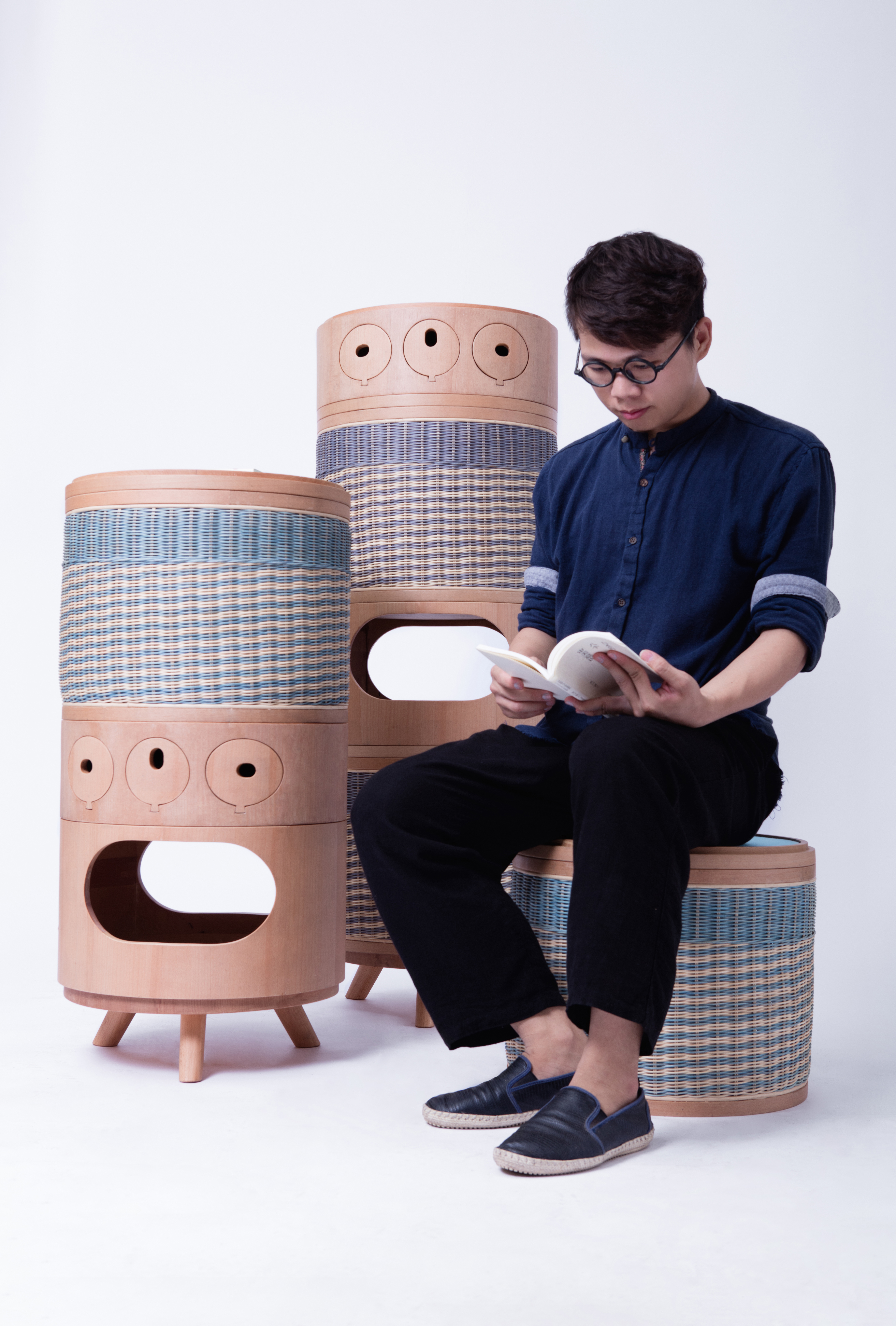 Multifunctional furniture，Modular design，Interesting design，furniture design ，Rattan design，Children's interest，