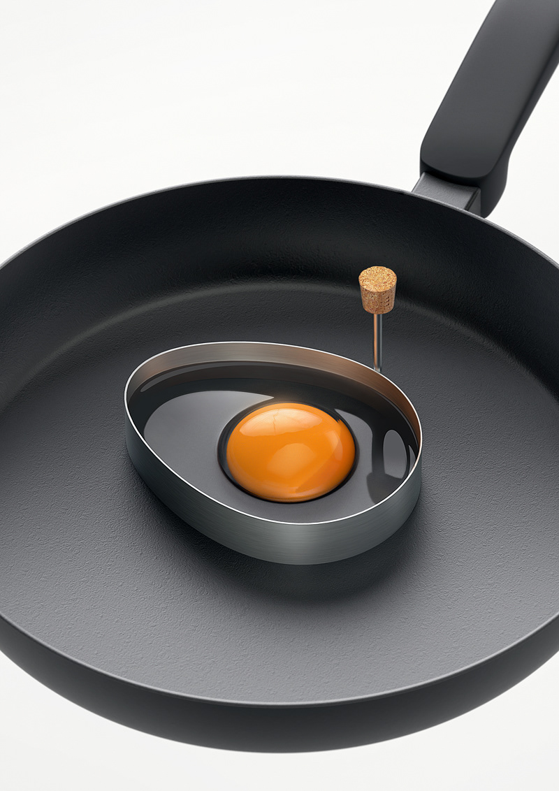 Fried Eggs，industrial design，cooking，