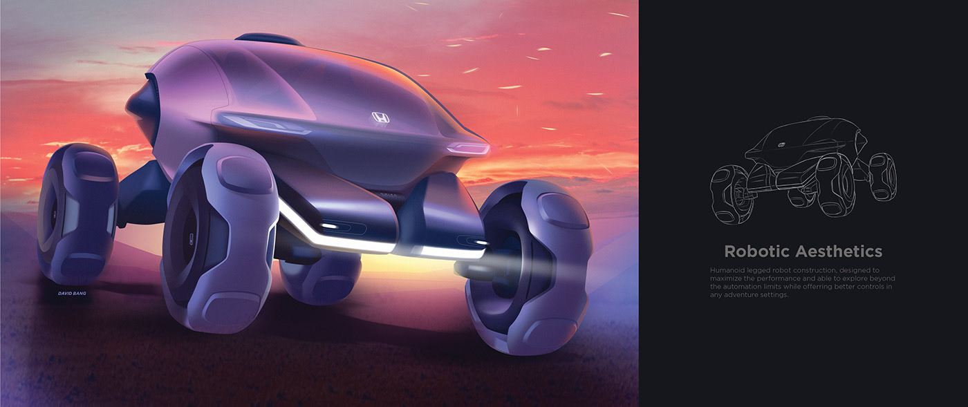 Concept Car，industrial design，Automatic design，Honda，